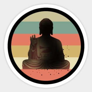 Buddha Vintage Sticker